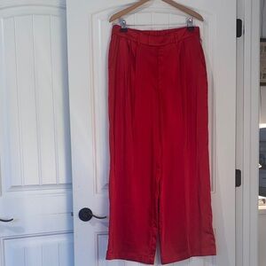 a new day Red Wide Leg Pants women's size 12